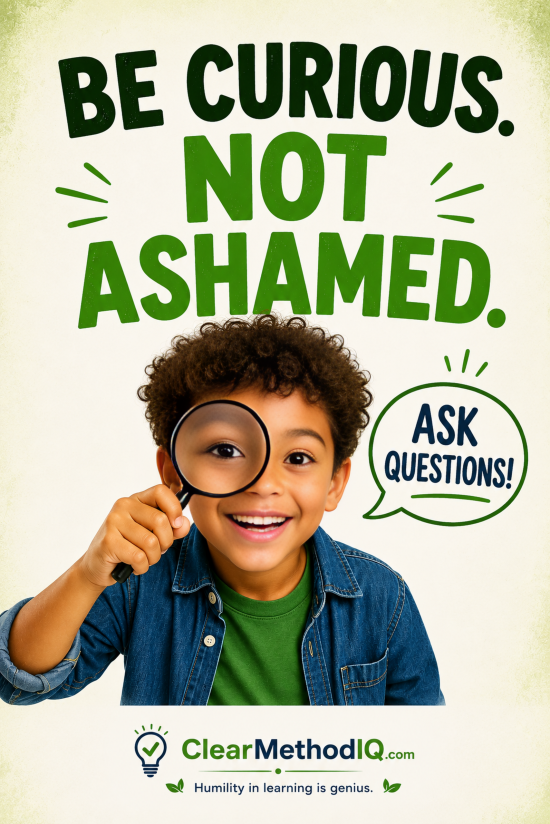 Be Curious Not Ashamed - 24x36