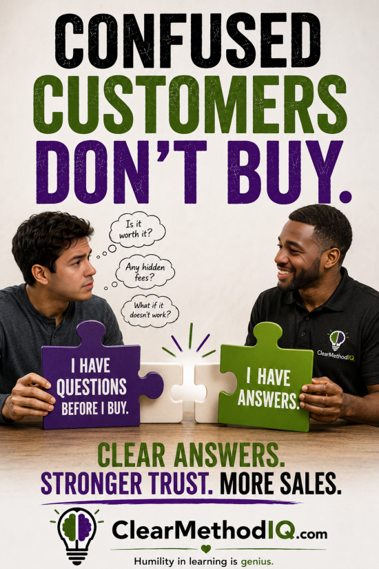 Confused Customers Don't Buy - 24x36