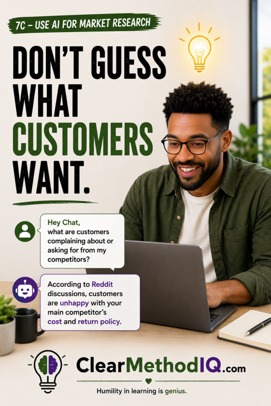Don't Guess What Customers Want - 24x36