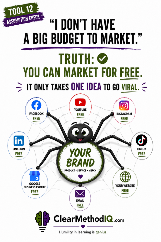 I Don't Have big Budget To Market - 24x36