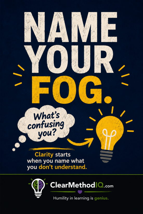 Name Your Fog What Confusing you - 24x36