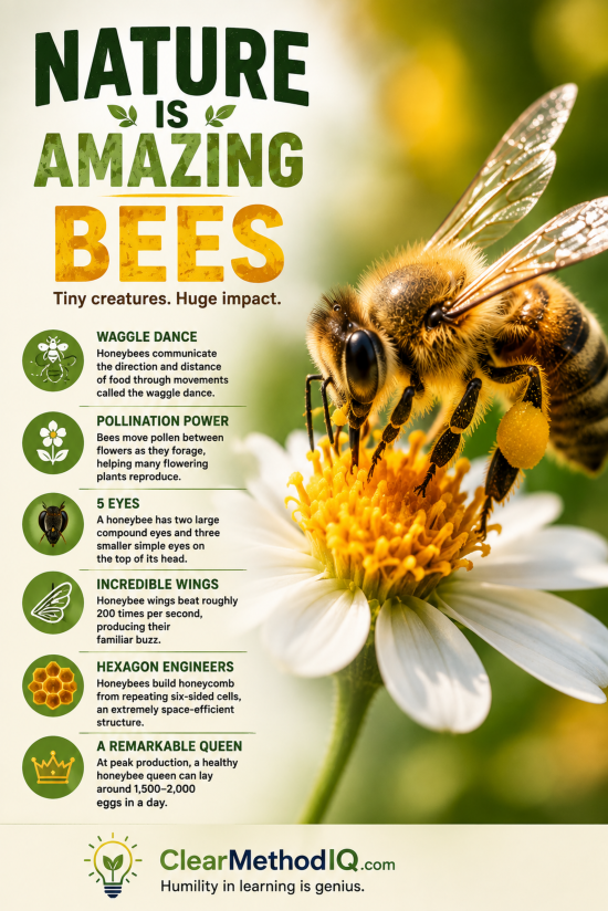 Nature Is Amazing Bees- 24x36