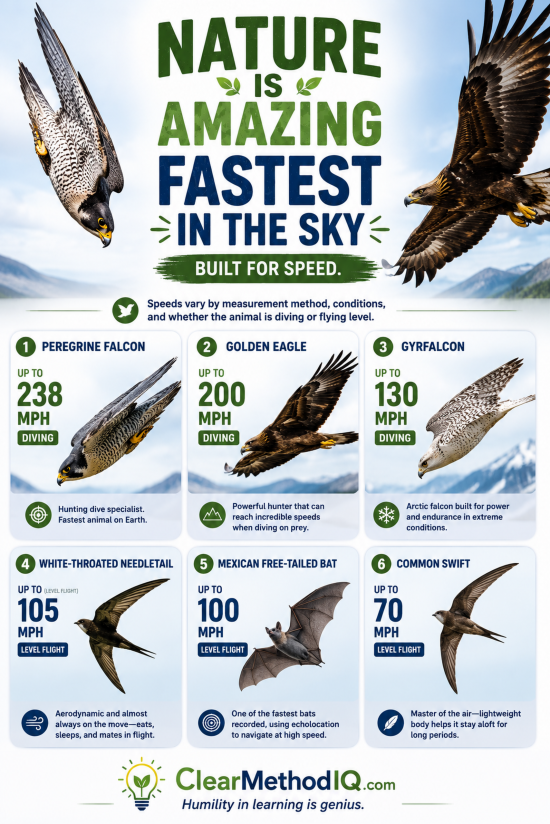 Nature Is Amazing Fastest In The Sky - 24x36