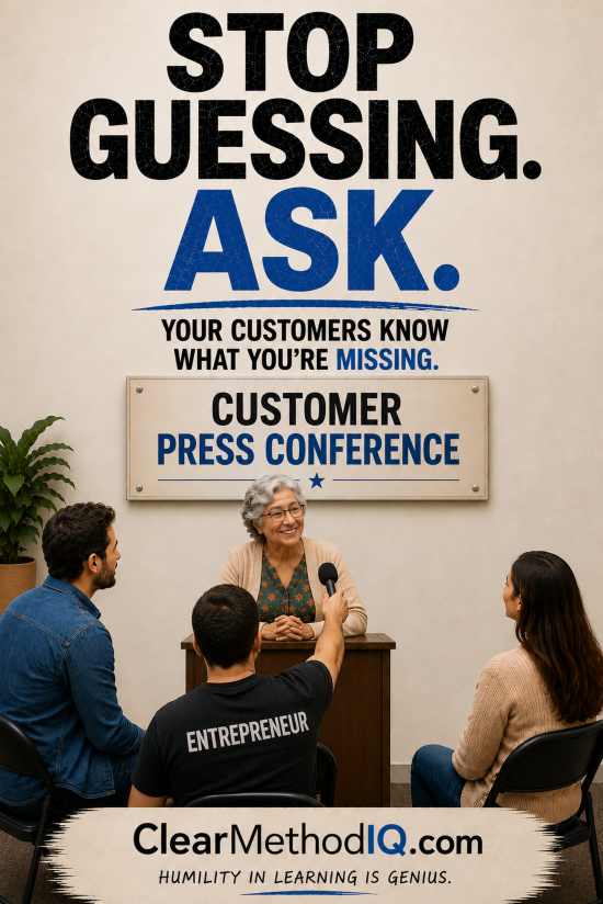 Stop Guessing Ask - 24x36
