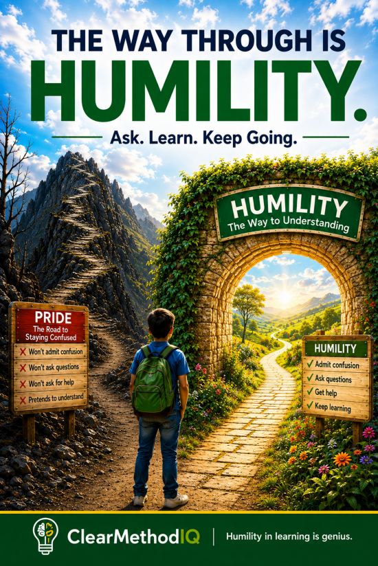 The Way Through Is Humility - 24x36