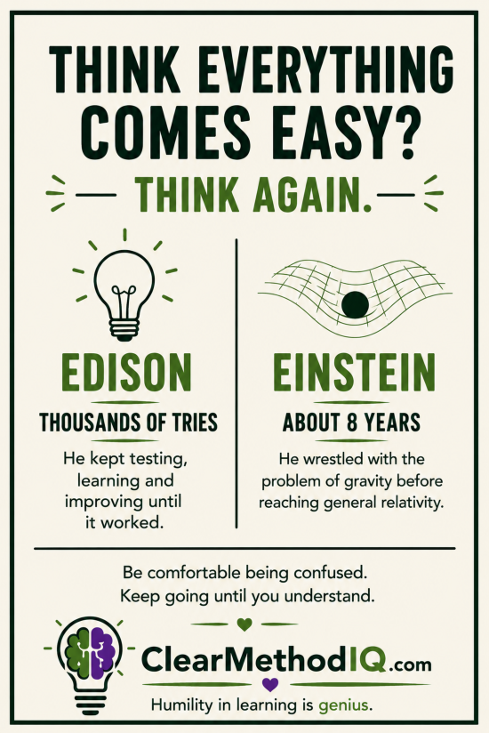 Think Everything Comes Easy - 24x36