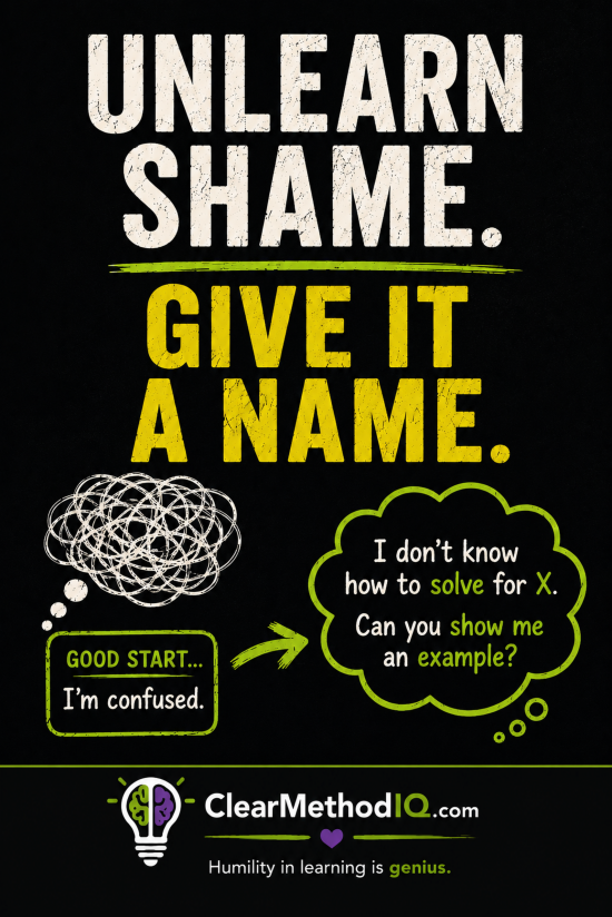 Unlearn Shame Give It A Name - 24x36