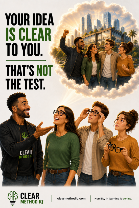 Your Idea Is Clear To You That's Not The Test - 24x36